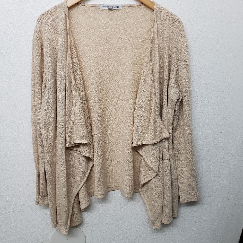 Foreign Exchange Open Style Flowy Cardigan Size L